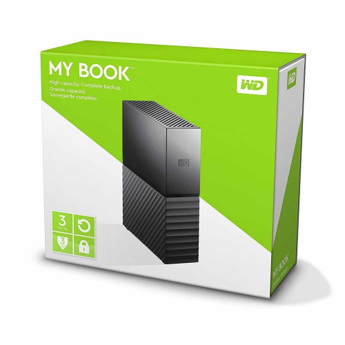 WD My BOOK 3TB 3,5’’ USB 3,0 (WDBBGB0030HBK), Harici HDD, Siyah