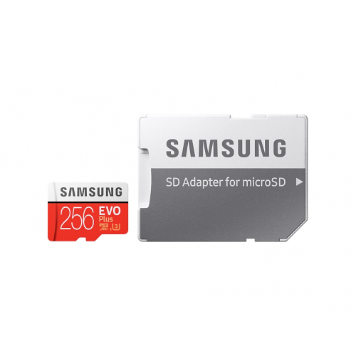 SAMSUNG MB-MC256GA/EU 256Gb EVO Plus CLASS10 100Mb/s Micro SD Kart (SD Adaptörlü)