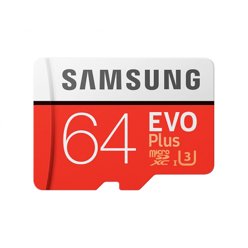 SAMSUNG MB-MC64GA/TR 64Gb EVO Plus CLASS10  Micro SD Kart (SD Adaptörlü)