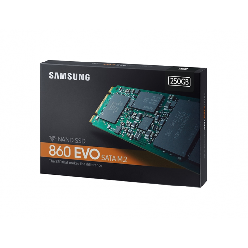 SAMSUNG MZ-N6E250BW 860 EVO 250GB 550/520 SATA M.2 SSD