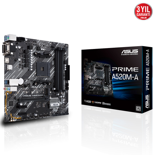 ASUS PRIME A520M-A D-SUBI HDMI  DVI M.2 USB3,2 AM4