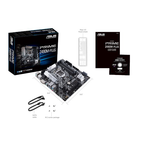 ASUS PRIME Z490M-PLUS HDMI DVI DP USB3,2 M.2 LGA1200 10.Nesil