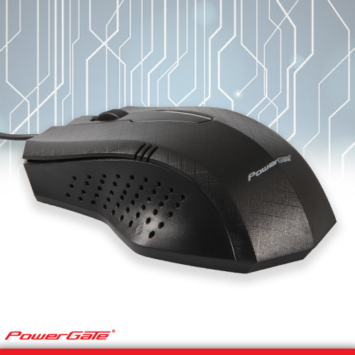 PowerGate R504 USB Kablolu MOUSE (Siyah)