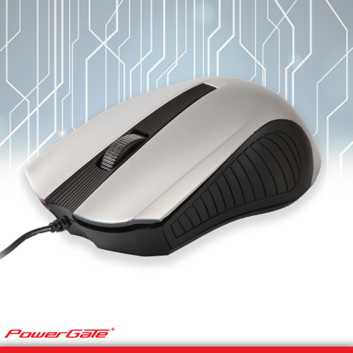 PowerGate R505G USB Kablolu MOUSE (Gri-Siyah)