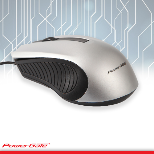 PowerGate R505G USB Kablolu MOUSE (Gri-Siyah)