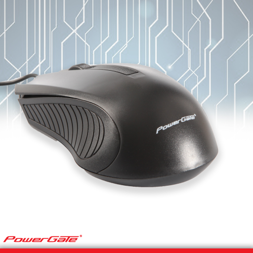 PowerGate R505S USB Kablolu MOUSE (Siyah)