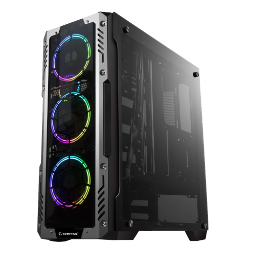 RAMPAGE AZOR Tempered Glass 80+Bronze 600W RGB GAMING KASA