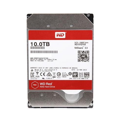 WD RED WD101EFAX 3,5’’ 10TB, 256mb, 5400 Rpm, 7/24-NAS-SERVER HDD