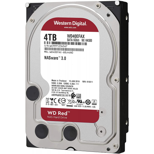 WD RED WD40EFAX 3,5’’ 4TB, 256mb, 5400 Rpm, 7/24-NAS-SERVER HDD