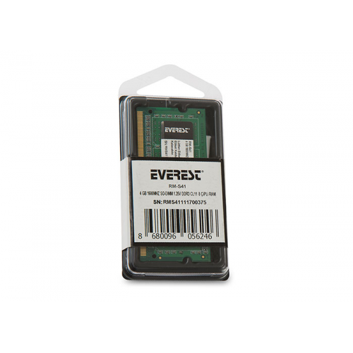 EVEREST RM-S41 4Gb 1600Mh DDR3 Sodimm Notebook RAM, 1,50V