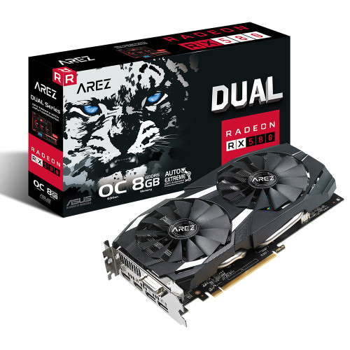 ASUS AREZ DUAL RX580-O8G 8Gb DDR5 256Bit DVI HDMI DP