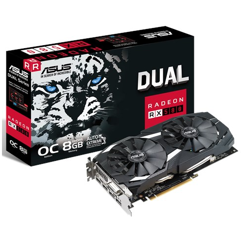 ASUS DUAL RX580-O8G 8Gb DDR5 256Bit VGA (Sınırlı Stok)