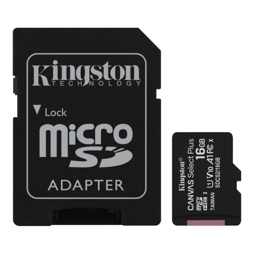 KINGSTON SDCS2/16GB CL10 100Mb/s MicroSD (SD Adaptörlü)