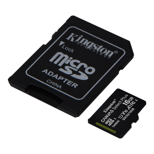 KINGSTON SDCS2/16GB CL10 100Mb/s MicroSD (SD Adaptörlü)