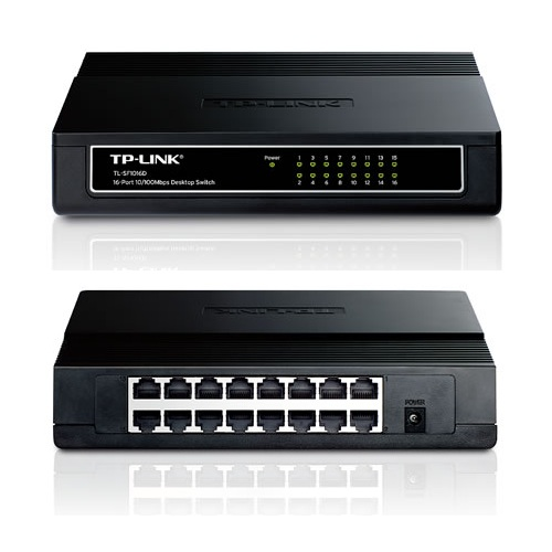 TP-LINK SF1016D 16 Port 10/100 Megabit Switch