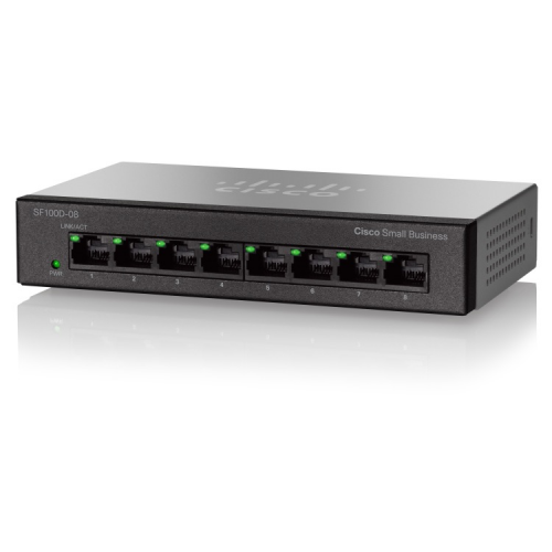 CISCO SF110D-08-EU 8 Port 10/100 Desktop Switch