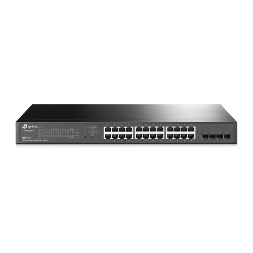 TP-LINK SG2424P 24 Port Gigabit Poe 192W 4Port SFP Yönetilebilir Rackmount Metal Kasa Switch