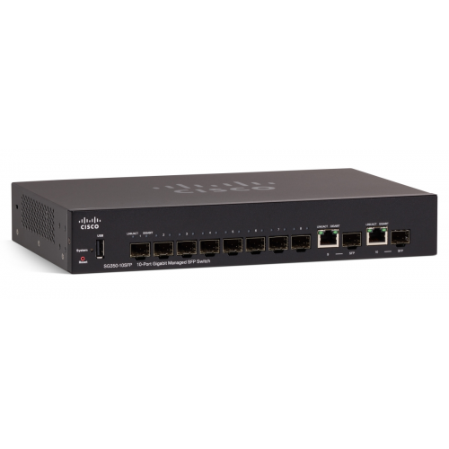 CISCO SG350-10SFP-K9-EU 8XSFP 2xCombo Managed Switch