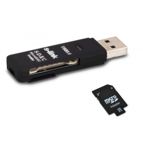 S-LINK SL-U306 MicroSD+SD+SDXC CARD READER USB 3,0