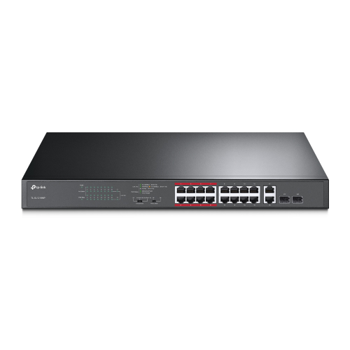 TP-LINK SL1218MP 16 PORT POE + 2PORT SFP 192W MBIT SWITCH