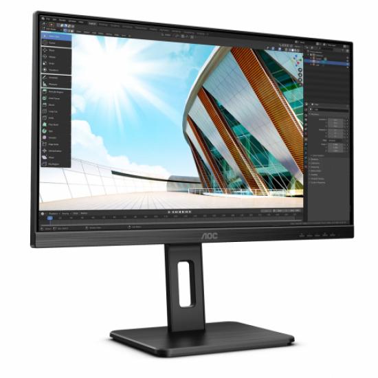 AOC 24P2C 23,8’’ 4ms, 75Hz, Full HD, IPS Panel, HDMI, DP, USB-C, Pivot, Dahili Hoparlör Montiör