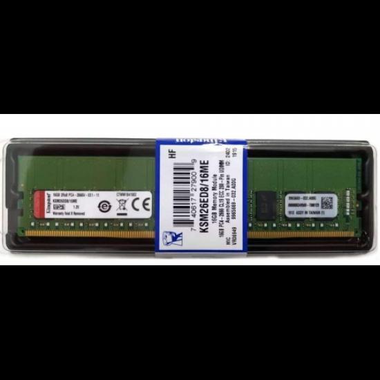 KINGSTON KSM26ED8/16ME 16Gb 2666Mhz DDR4 ECC CL19  UDIMM SERVER RAM