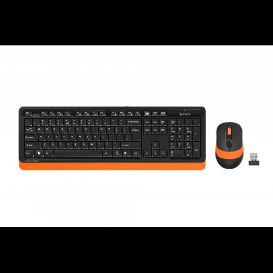 A4 TECH FG1010 Turuncu FSTYLER Türkçe Q 2,4Ghz Kablosuz Klavye Mouse Set