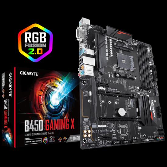 GIGABYTE B450 GAMING X 4xDDR4 DVI HDMI RGB AM4