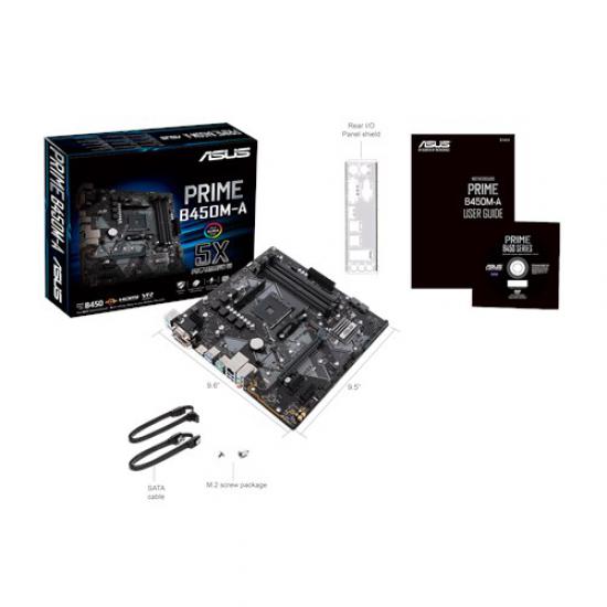 ASUS PRIME B450M-A DDR4 HDMI DVI D-SUB USB3,1 AM4