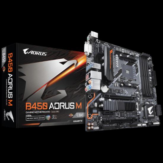 GIGABYTE B450 AORUS M S/L/V DDR4 DVI HDMI AM4