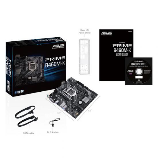 ASUS PRIME B460M-K D-SUB DVI USB3,2 LGA1200 10.Nesil