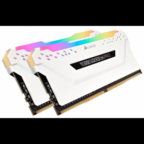 CORSAIR 16Gb (8Gbx2) 3200Mhz CMW16GX4M2C3200C16W DDR4 RGB VENGEANCE LPX RGB PRO Gaming RAM