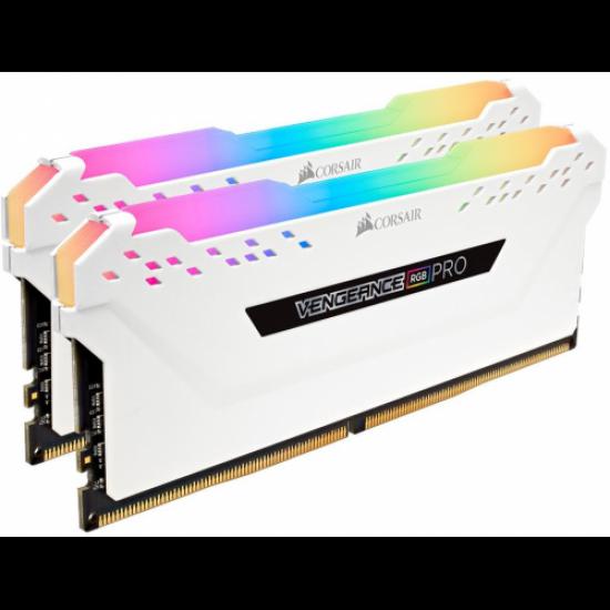 CORSAIR 16Gb (8Gbx2) DDR4 3600Mhz  CMW16GX4M2D3600C18W RGB VENGEANCE RGB PRO Gaming RAM