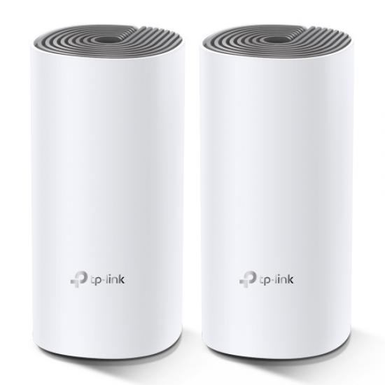 TP-LINK DECO E4 (2 Pack) DualBand AC1200 260M2, 2 Fast Port Home Mesh