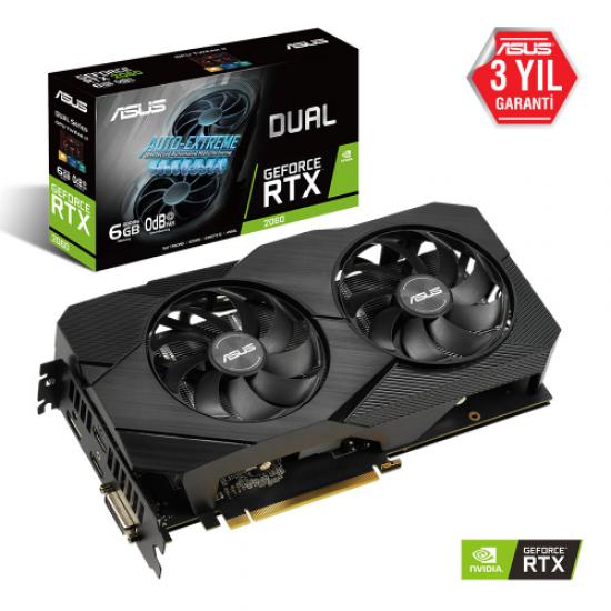 ASUS DUAL RTX2060-6G EVO 6Gb DDR6 DIRECTX 12 HDMI DP DVI