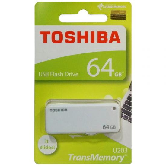 TOSHIBA THN-U203W0640E4 Yamabiko 64GB USB 2.0,  FLASH DISK (Beyaz)