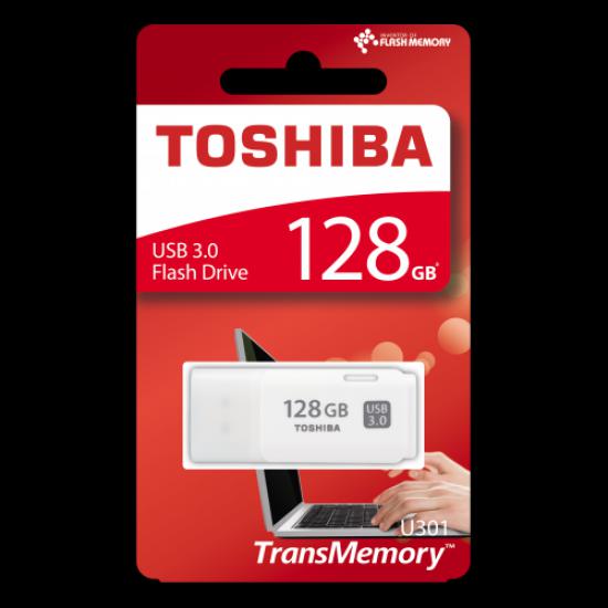 TOSHIBA THN-U301W1280E4 HayaBusa 128GB USB 3.0  Flash Disk Beyaz
