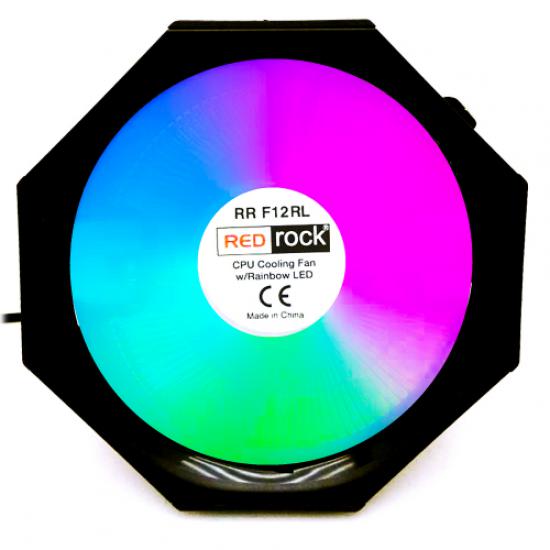 REDROCK F12RL RAINBOW LED CPU FAN (AMD ve INTEL Tüm işlemciler ile uyumlu)