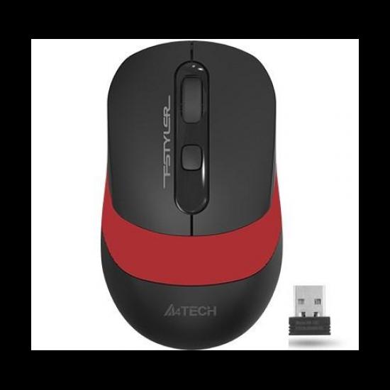 A4 TECH FG10 (Kırmızı) FSTYLER 2,4Ghz Kablosuz Optik Mouse, 10-15Metre, 4 Buton, Nano Alıcı