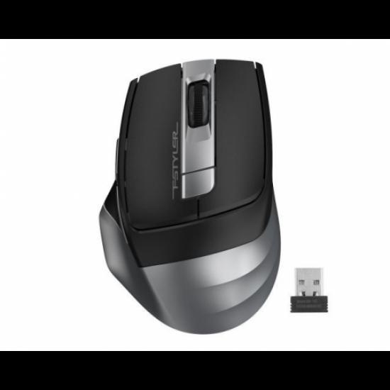 A4 TECH FG35 (Grey) FSTYLER 2,4Ghz Kablosuz Optik Mouse, 10-15Metre, 6 Buton, Nano Alıcı