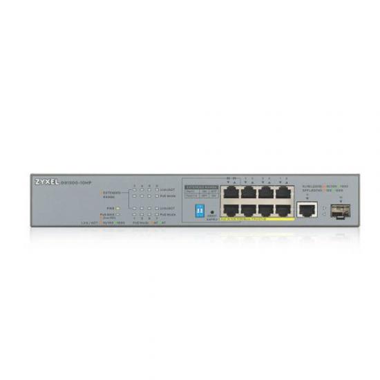 ZyXEL GS1300-10HP 10Port 8xPOE GigaBit 1xSFP Prot 130W Yönetilemez Switch