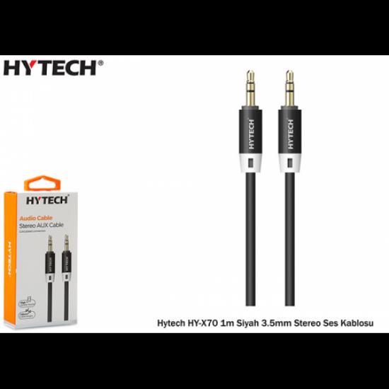 HYTECH HY-X70 1m Siyah 3.5mm Stereo Ses Kablosu