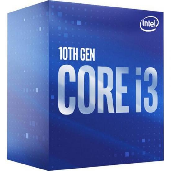 INTEL i3-10100 4 Core, 3.60Ghz, 6Mb, 65W, LGA1200 10.Nesil, TRAY, (Grafik Kart VAR, Fan YOK)