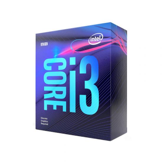 INTEL i3-9100F 4 Core, 3.60Ghz, 6Mb, 65W, LGA1151, 9.Nesil, BOX, (Grafik Kart YOK, Fan VAR)