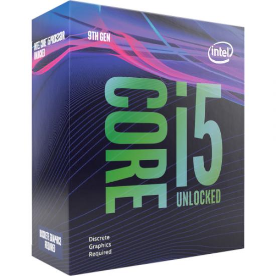 INTEL i5-9600KF 6 Core, 3.70Ghz, 9Mb, 95W,  LGA1151, 9. Nesil, BOX, (Grafik Kart YOK, Fan YOK)