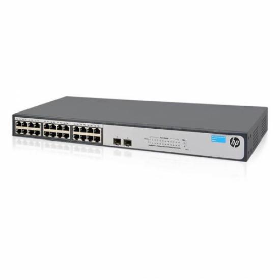 HP JH017A (1420-24G) 24Port Gigabit 2xSFP Port, Rack mount, Yönetilemez Switch