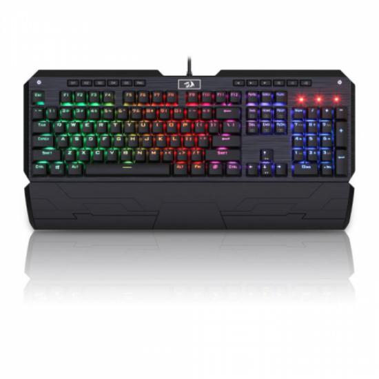 REDRAGON K555-1 INDRAH Gaming KLAVYE. MECHANICAL, MACRO, SPILL-PROOF, GOLD PLATED USB