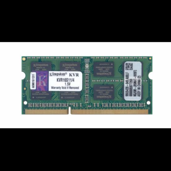 KINGSTON KVR16S11/4 4Gb 1600Mhz DDR3 Sodimm Notebook RAM, 1,50V