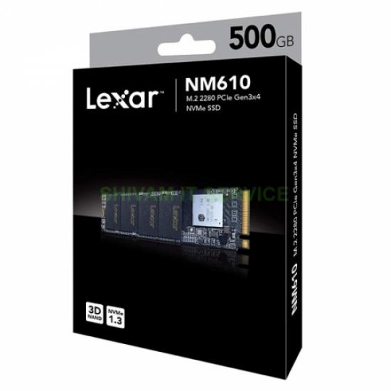 LEXAR NM610 LNM610-500RB 500Gb 2100/1600 NVME PCIe M.2 SSD