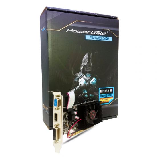 POWERGATE PG-GT610-D3-2GB DDR3 HDMI, DVI, Analog Ekran Kartı